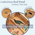 Wood Storage Stool - Tennis