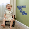 Personalized Brunette Ballerina Child's Espresso Flip Stool