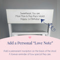 Personalized Pink Princess Crown Child's Espresso Flip Stool