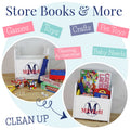 Personalized Book Caddy - Teal Spring Floral - MyBambino.com