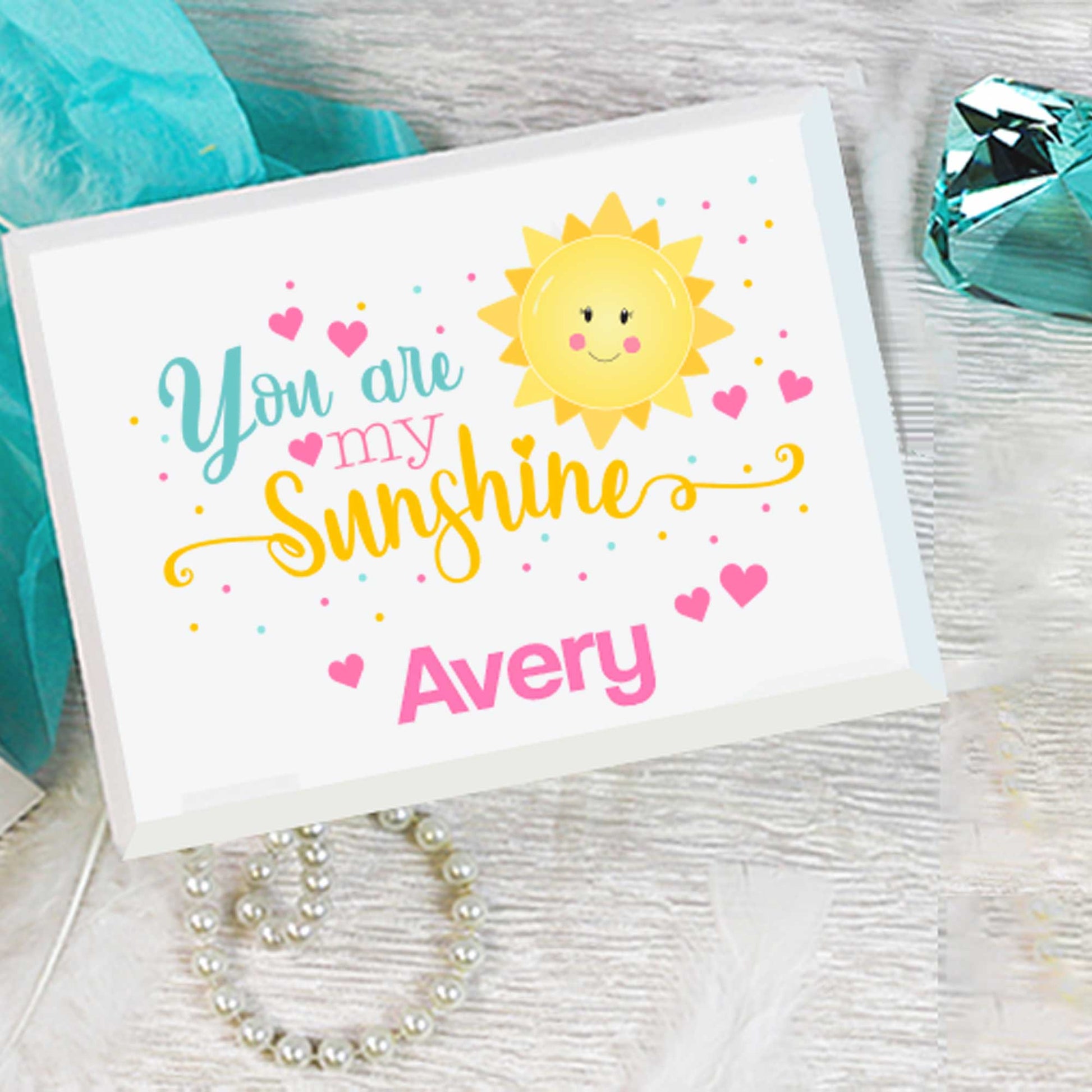 Lift Top Jewelry Box - Teal Spring Floral - MyBambino.com