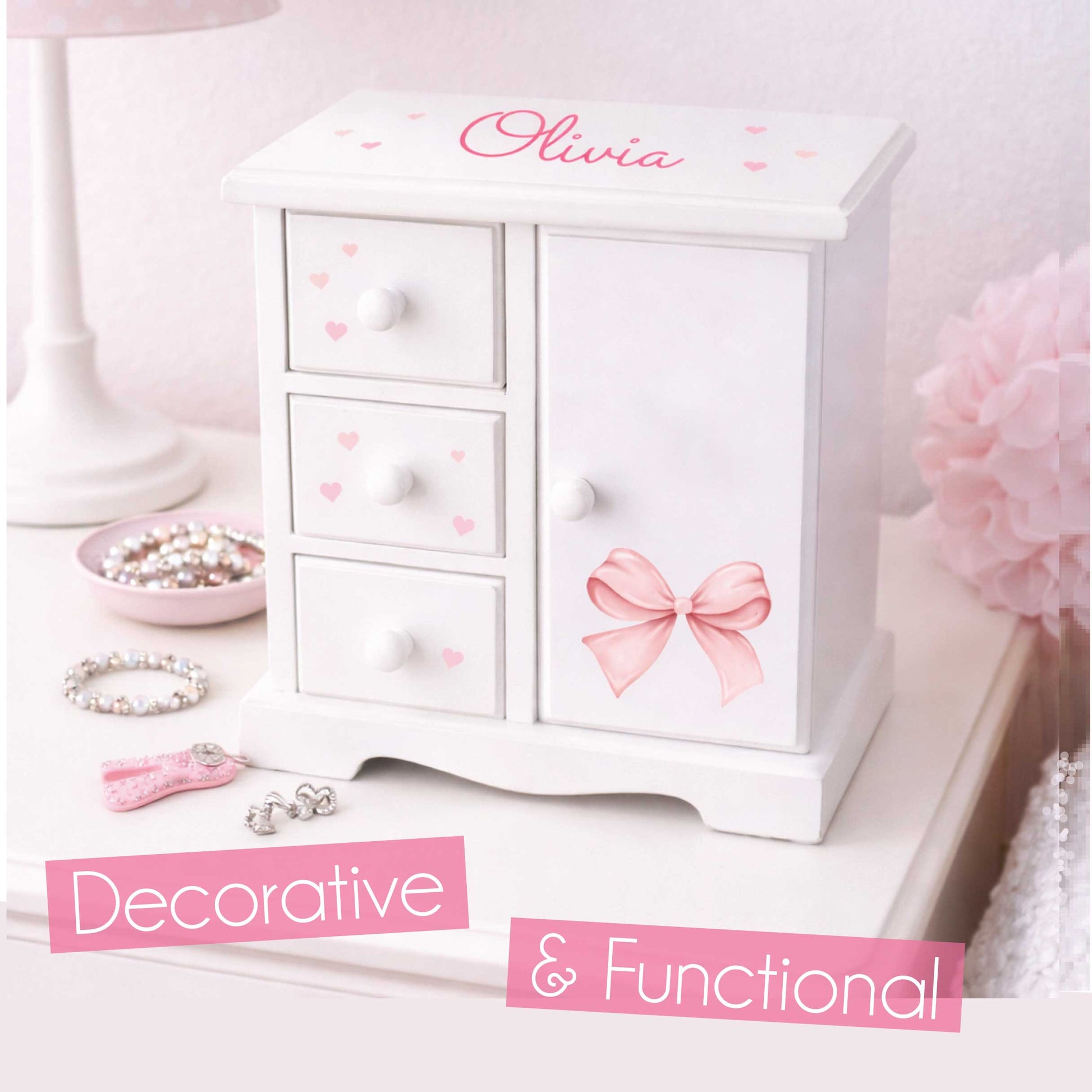 Jewelry Armoire - Strawberry - MyBambino.com