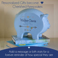 Personalized Blue Piggy Bank - Sloth - MyBambino.com