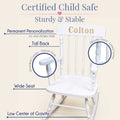 Engraved Child's Wood Spindle Rocking Chair 2.0 - MyBambino.com