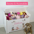 White Toy Box Bench - Dinosaurs - MyBambino.com