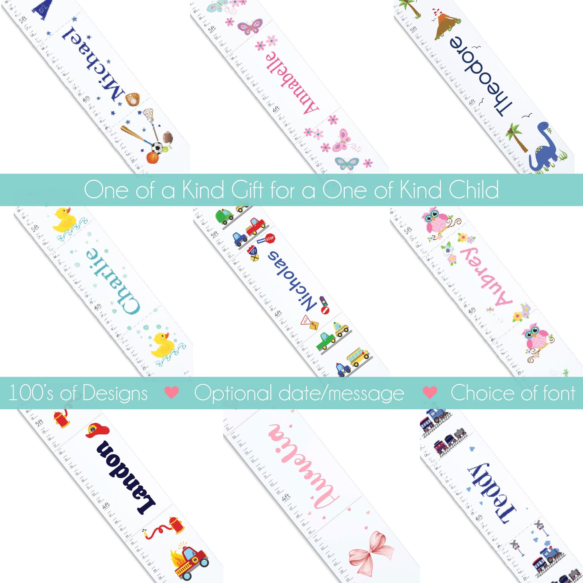 White Children's Sloth Growth Chart