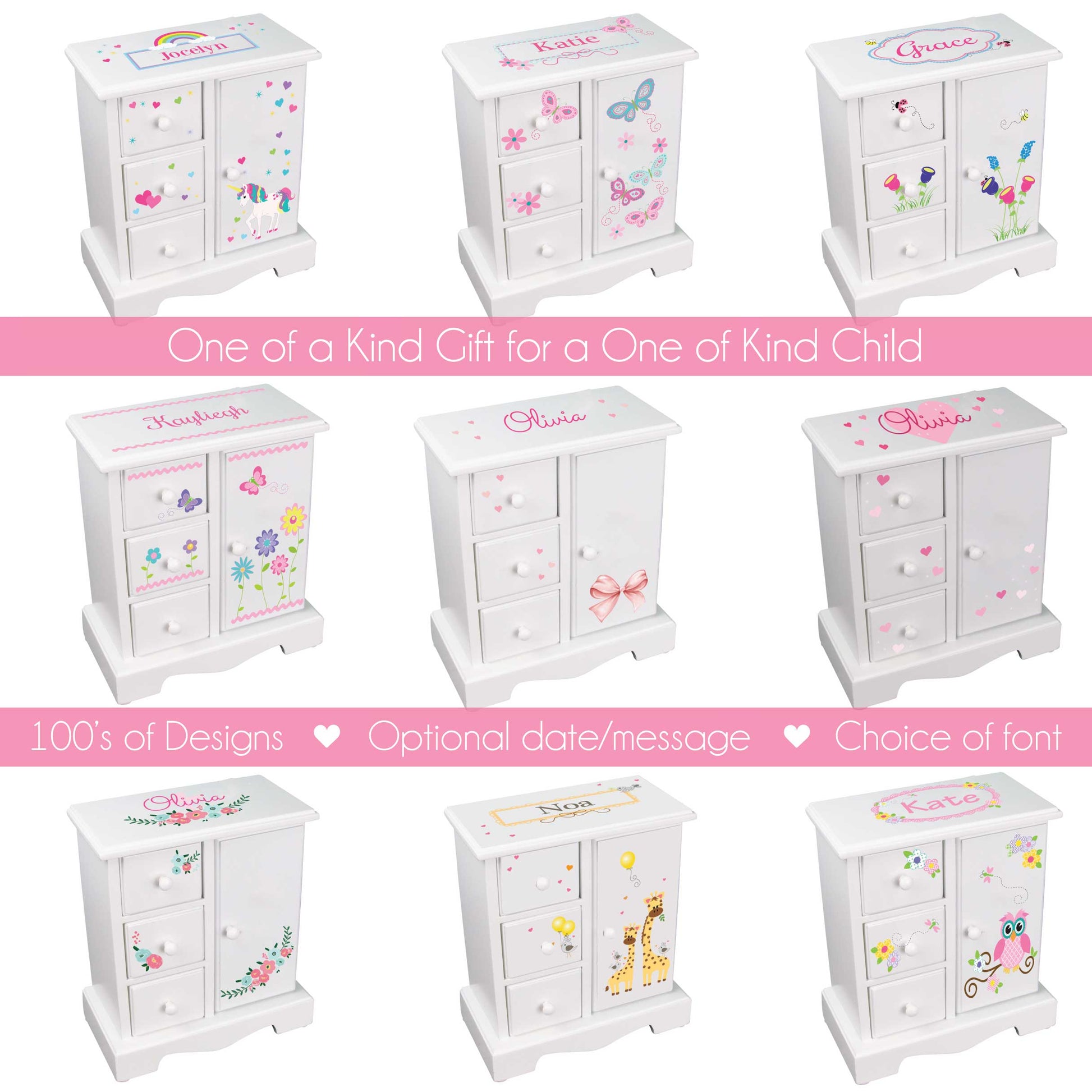 Personalized You Are My Sunshine Jewelry Armoire - MyBambino.com