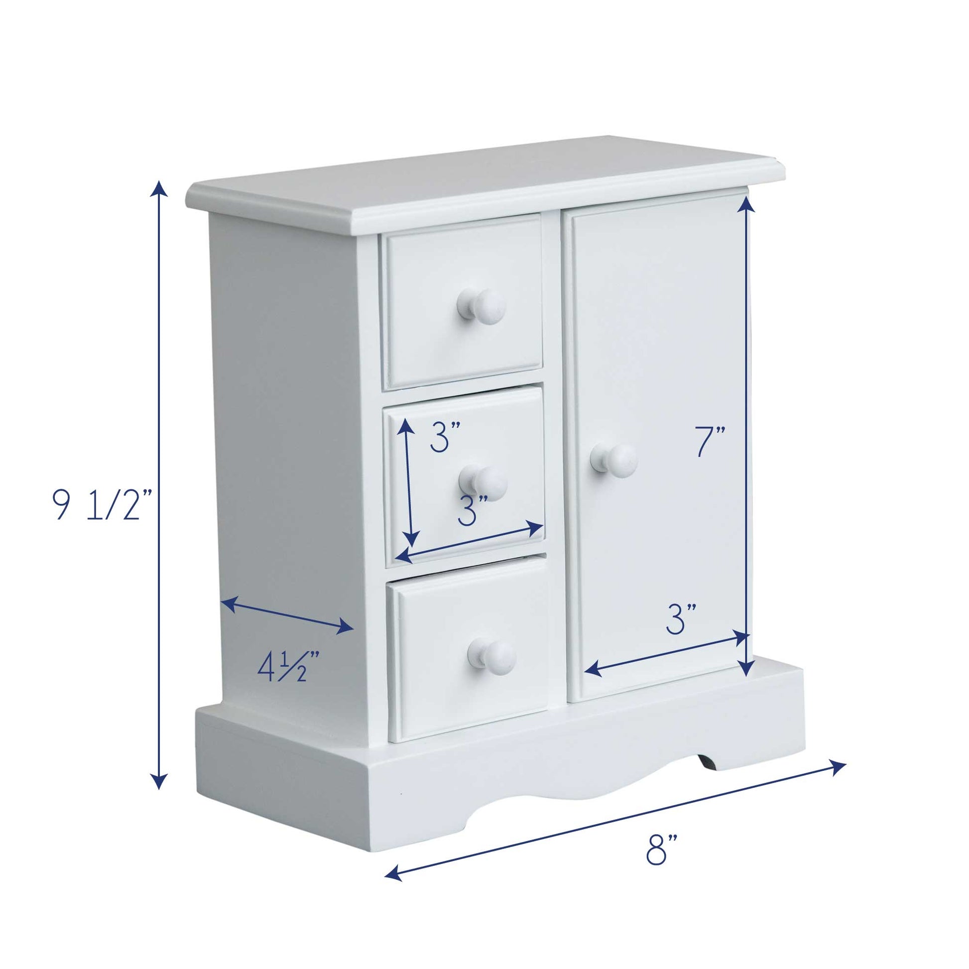 Jewelry Armoire - Stemmed Flowers - MyBambino.com