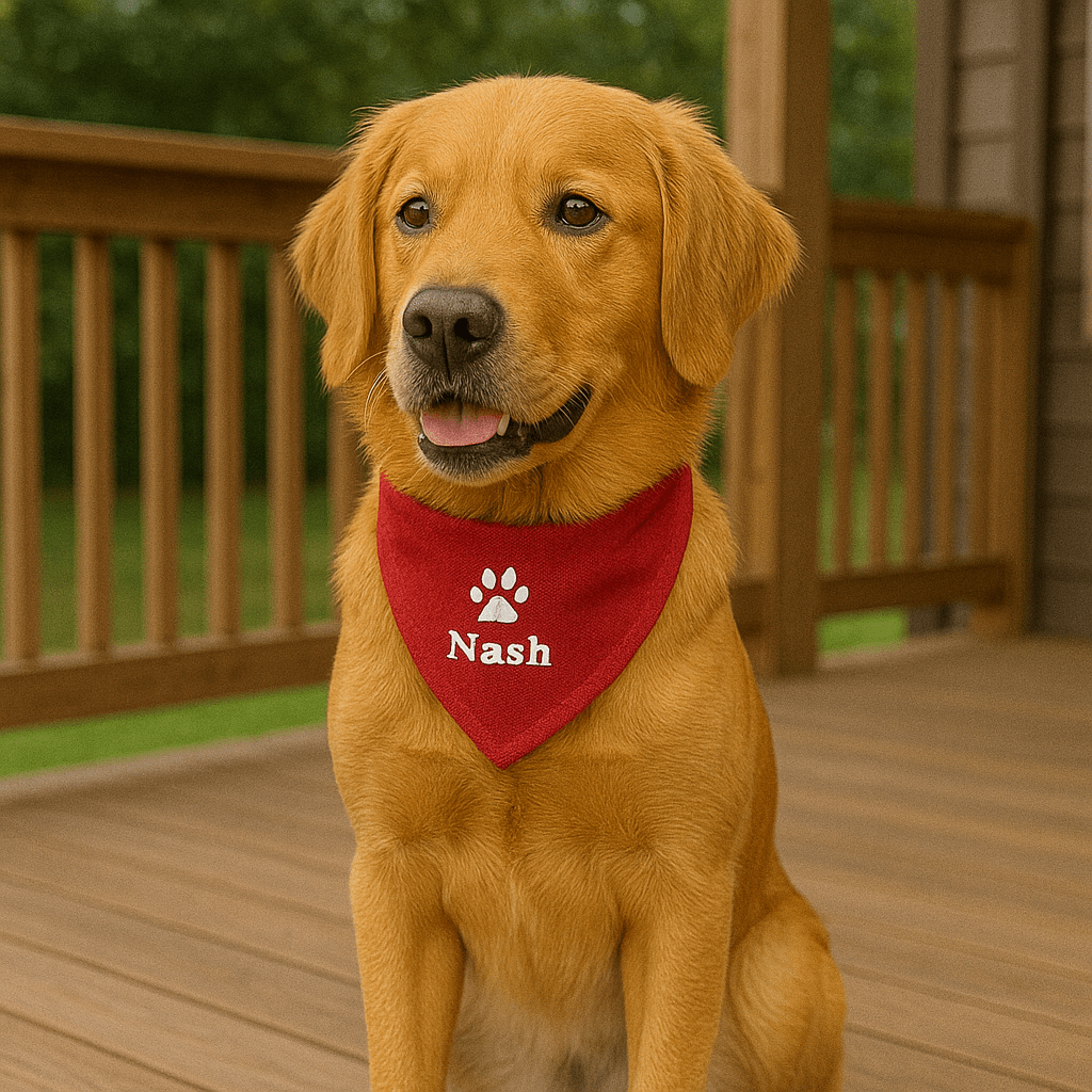 Custom Embroidered Pet Bandana - MyBambino.com