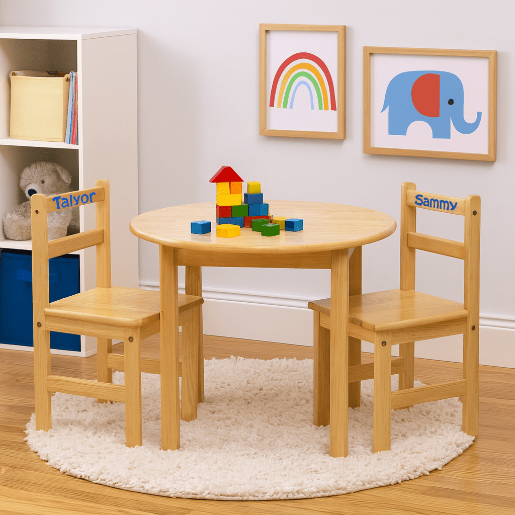 Children's Natural Best Table and Chair Set 2.0 - MyBambino.com