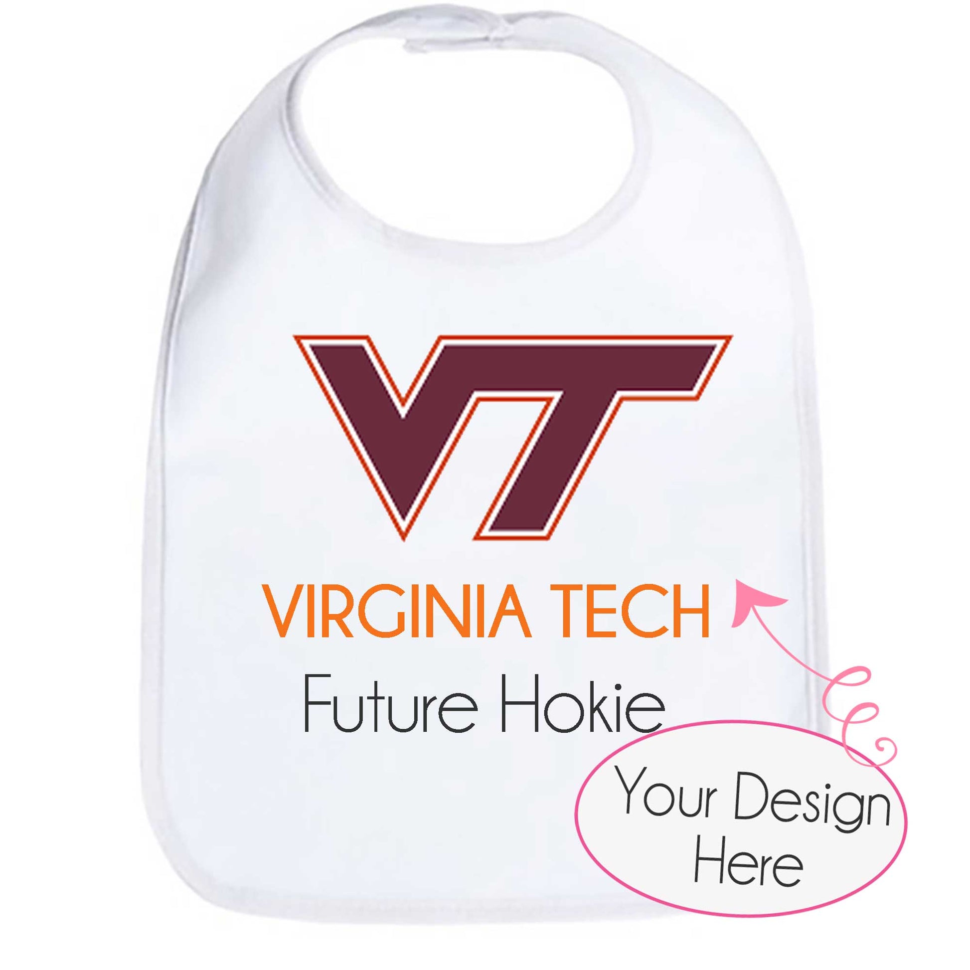 "Upload Your Own" Design Personalized Bib - MyBambino.com