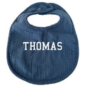 Personalized Embroidered Muslin Bib for Boy - MyBambino.com