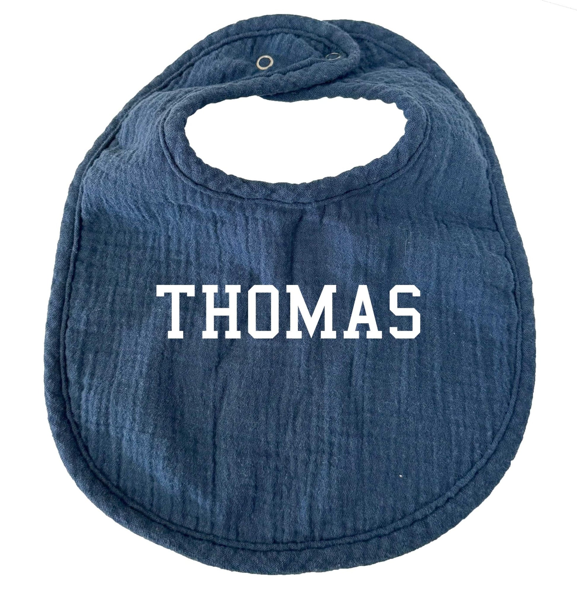 Personalized Embroidered Muslin Bib for Boy - MyBambino.com