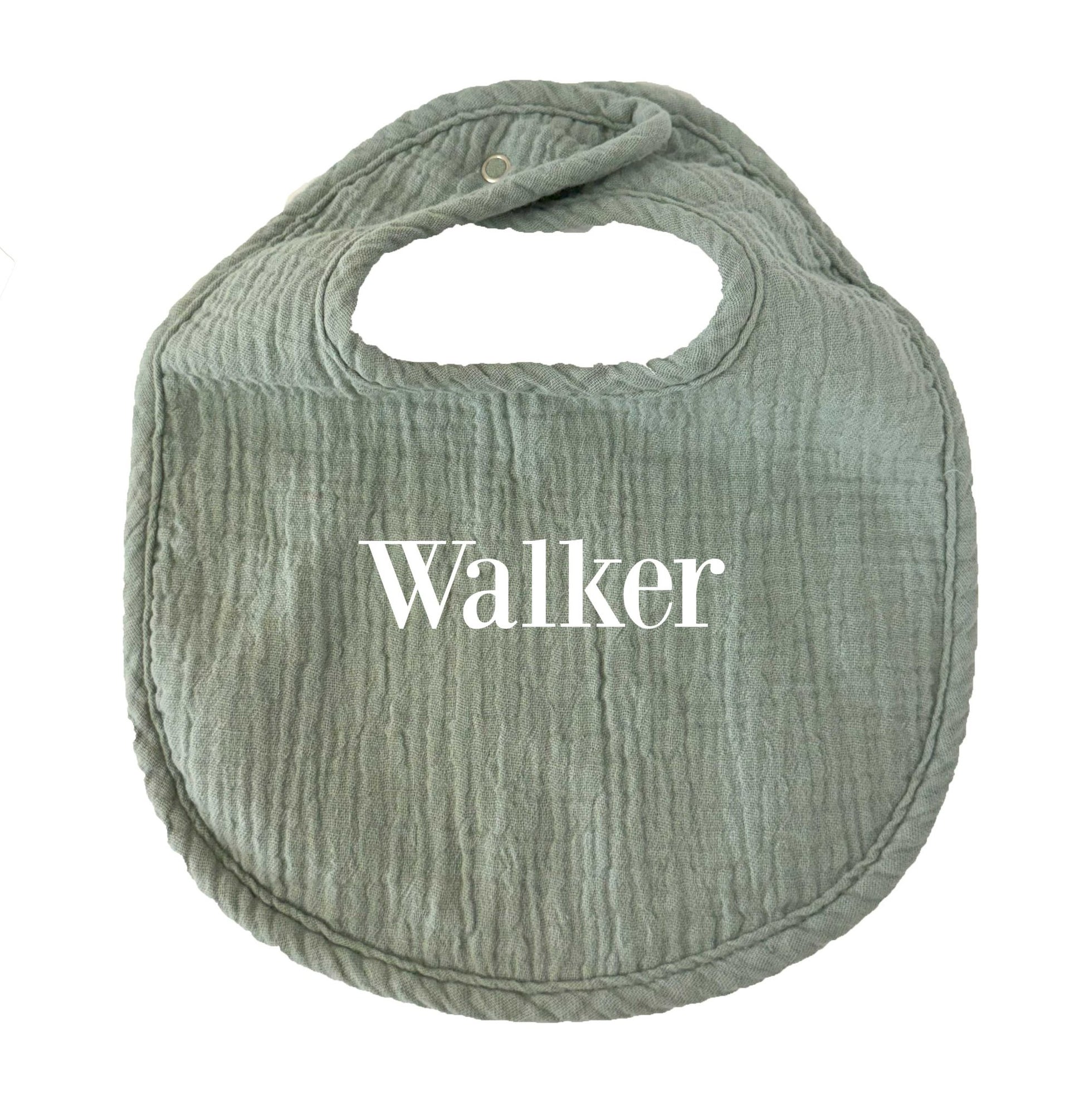 Personalized Embroidered Muslin Bib for Boy - MyBambino.com