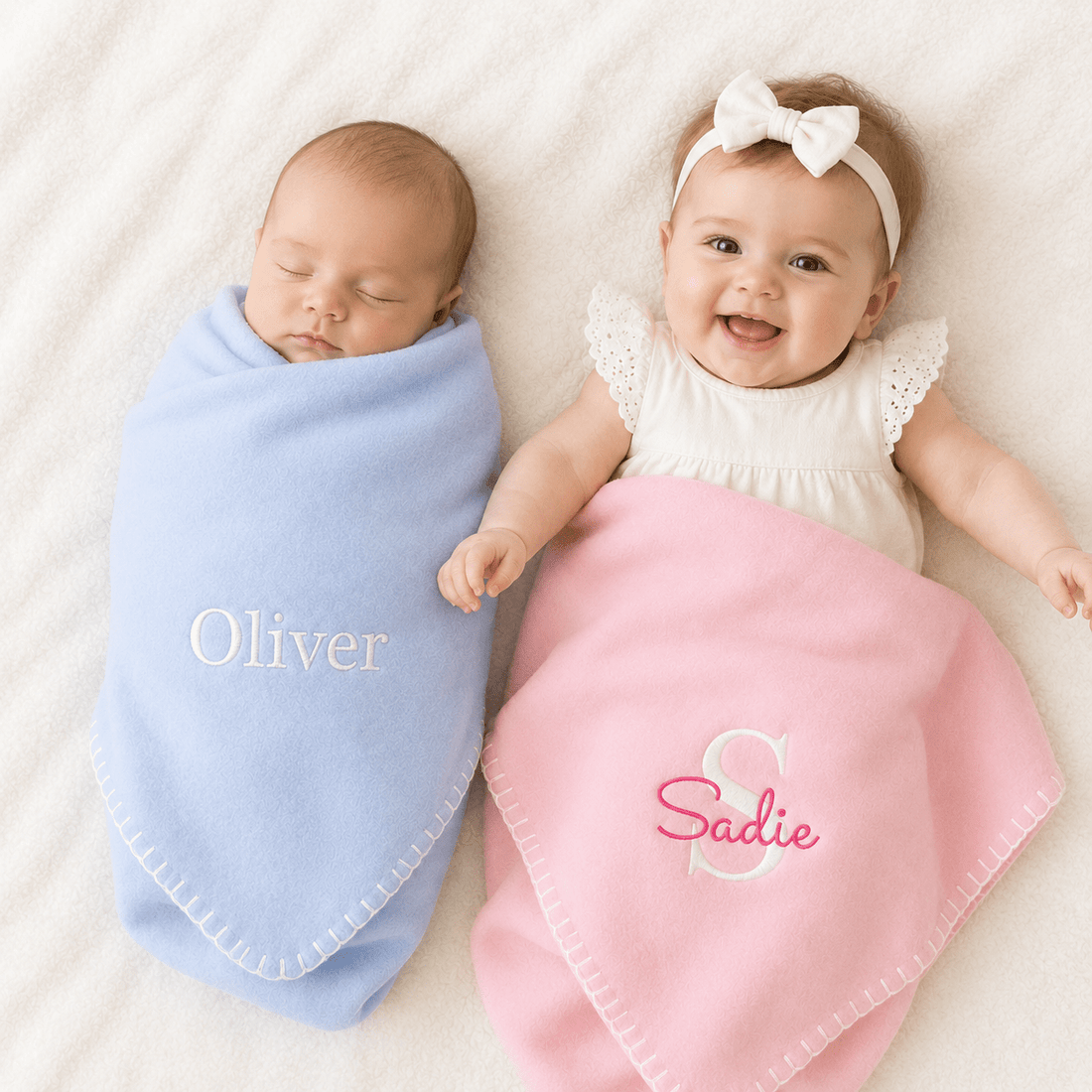 Personalized Embroidered Baby Blanket - MyBambino.com