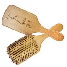 Custom Wood Engraved Hair Brush
