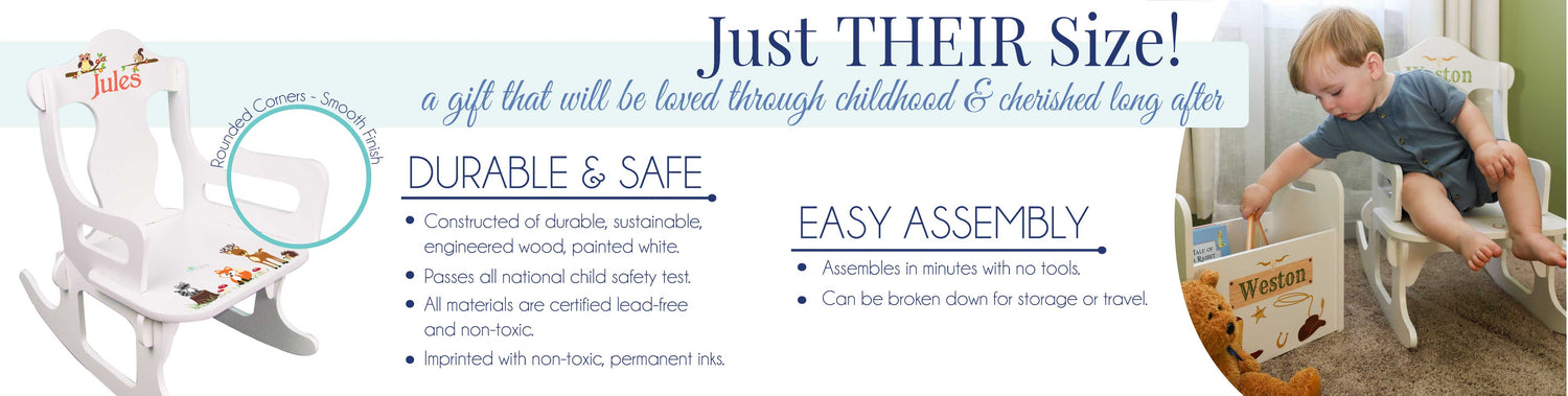 Bright Butterfly Garland Puzzle Rocker| Personalized Gifts - My Bambino