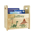 Personalized Natural Green Dinosaur Book Caddy - MyBambino.com
