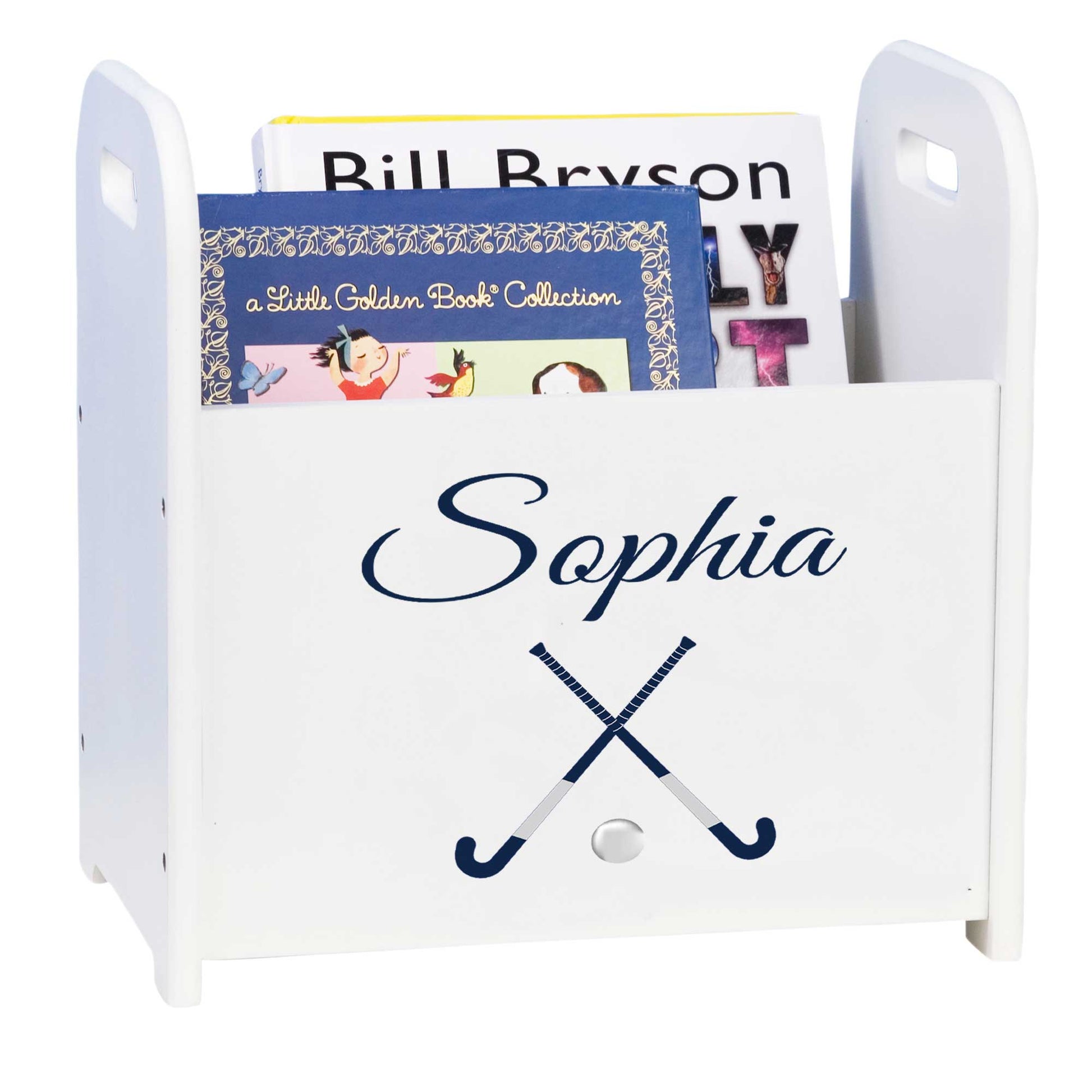 Personalized Field Hockey Book Caddy
