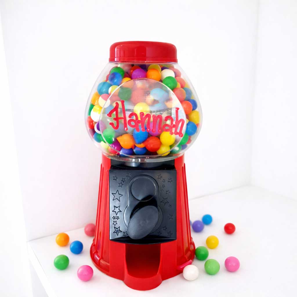 Personalized Candy Gumball Machine - MyBambino.com