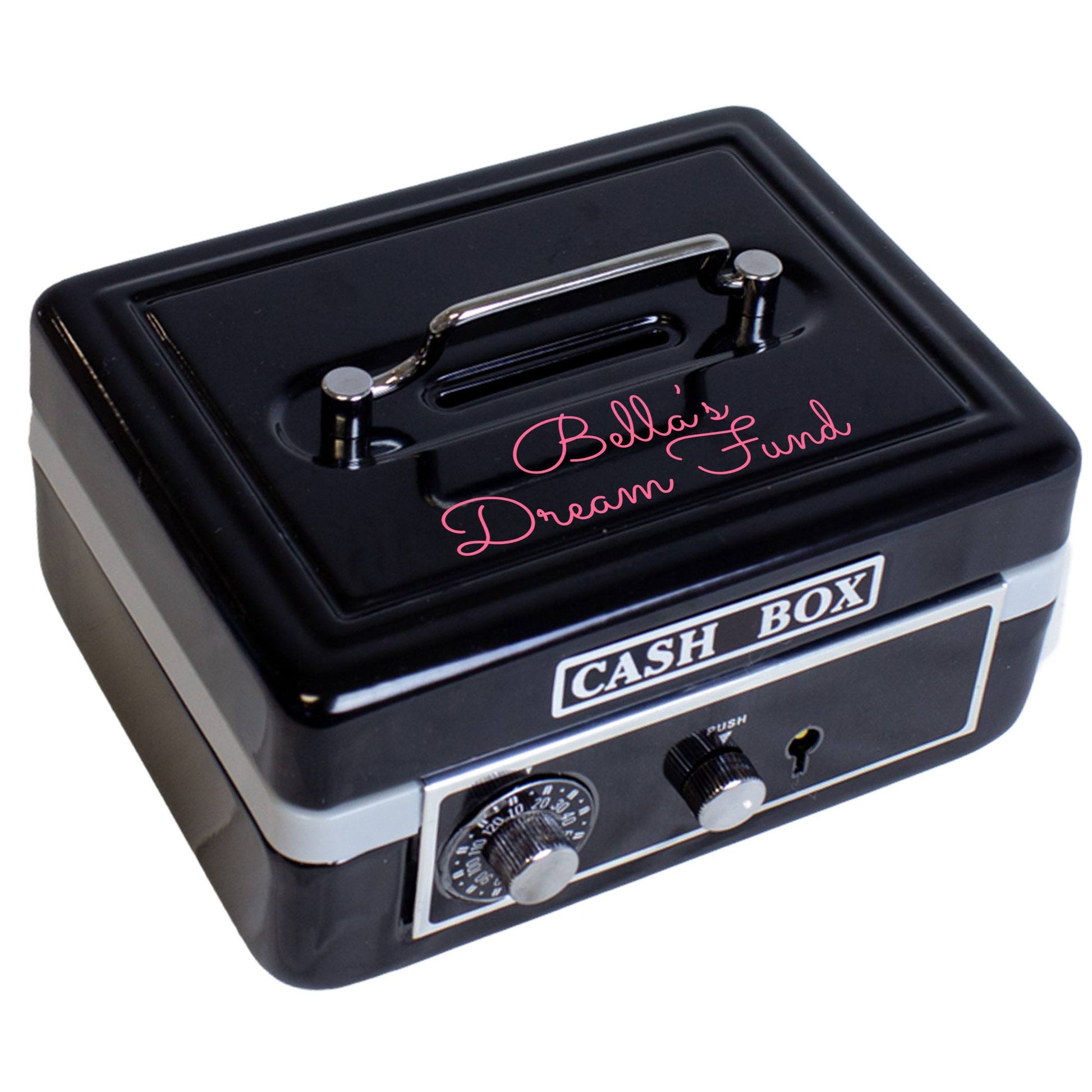 Personalized Black Cash Box 2.0 - MyBambino.com