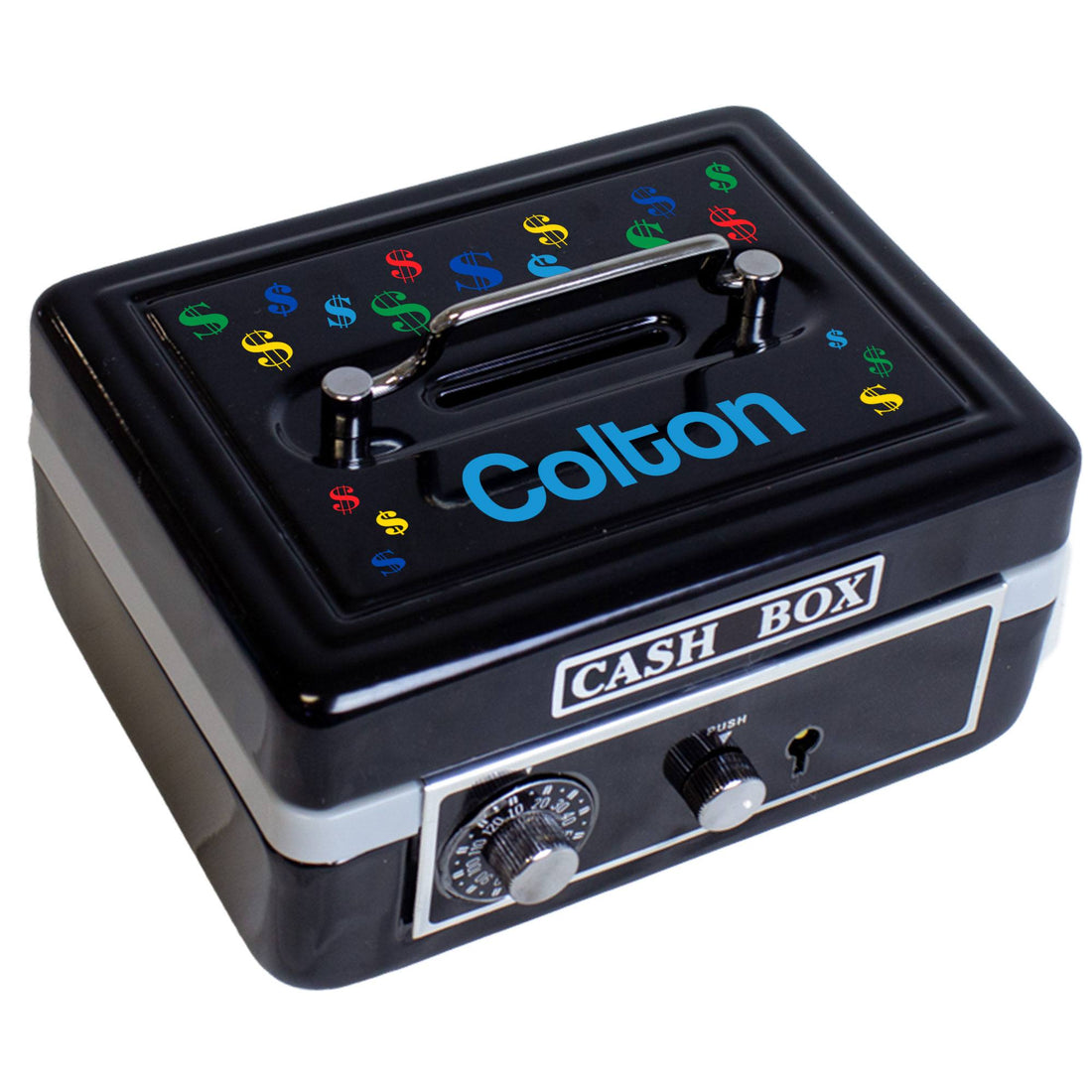 Personalized Black Cash Box 2.0 - MyBambino.com