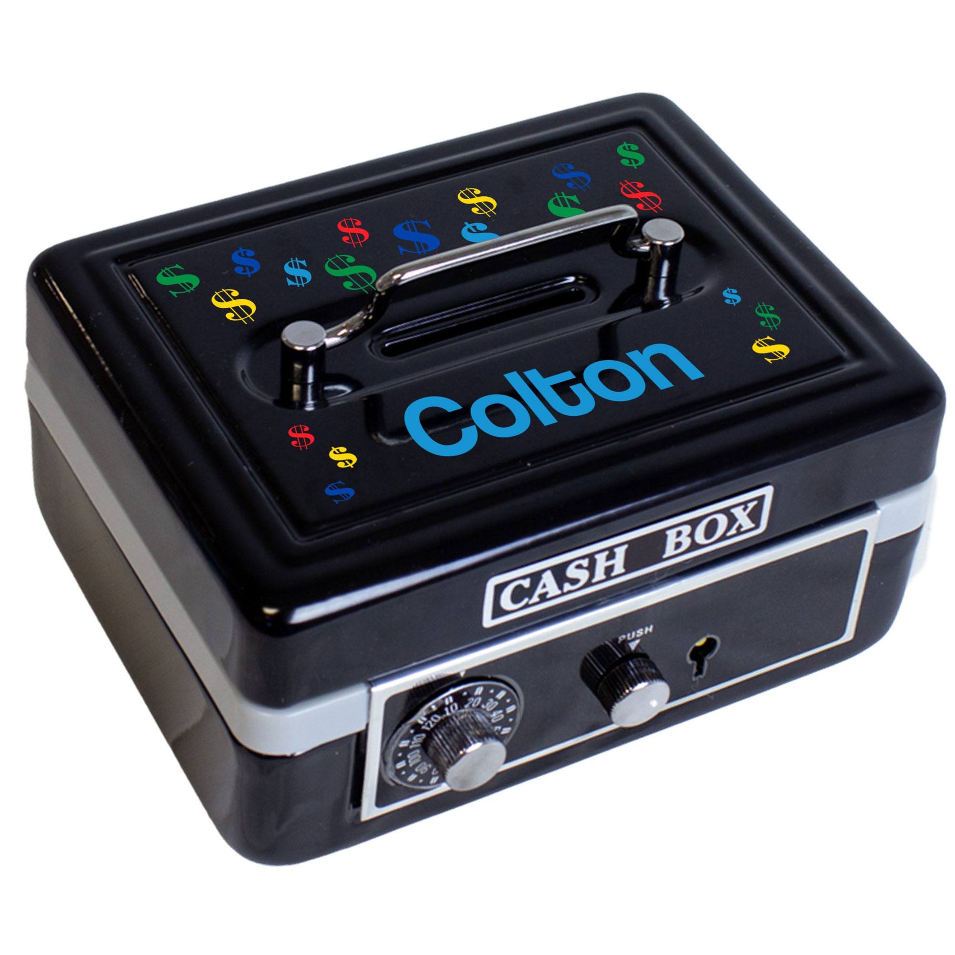Personalized Black Cash Box 2.0 - MyBambino.com