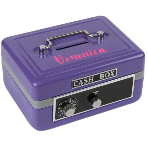 Purple Cash Box - Name Only Text