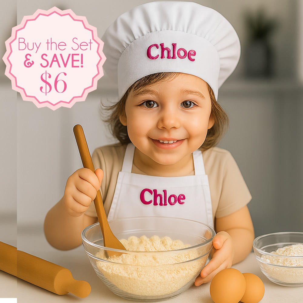 Child's Chef's Little Baking Apron & Hat Set - MyBambino.com