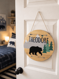 Personalized Circle Wall Door Sign 2.0 - MyBambino.com