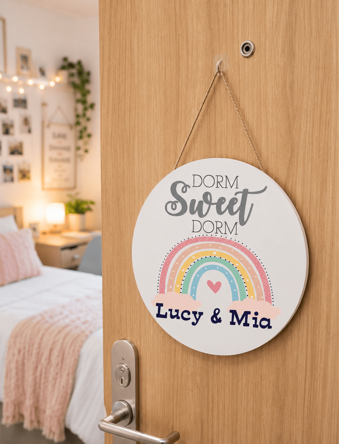 Personalized Circle Wall Door Sign 2.0 - MyBambino.com