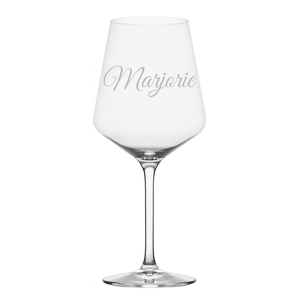 Etched Custom 12 oz. Stemmed Wine Glass - MyBambino.com
