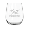 Etched Custom 15 oz. Glass Wine Tumbler - MyBambino.com