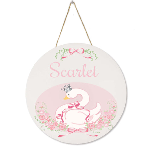 White Circle Sign - Swan Princess