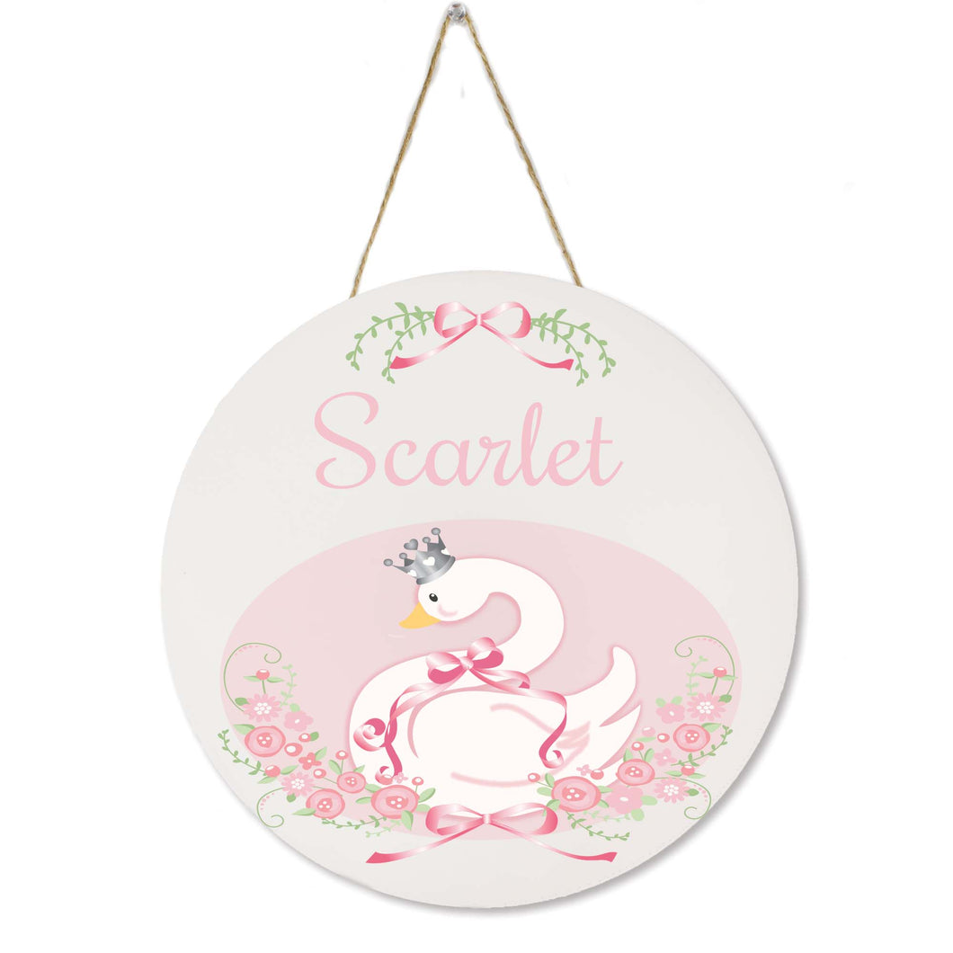 White Circle Sign - Swan Princess