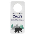 personalized door knob hanger for boys room