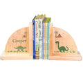 Natural Wood Green Dinosaur Bookends - MyBambino.com