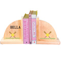 Natural Wood Softball Bookends - MyBambino.com