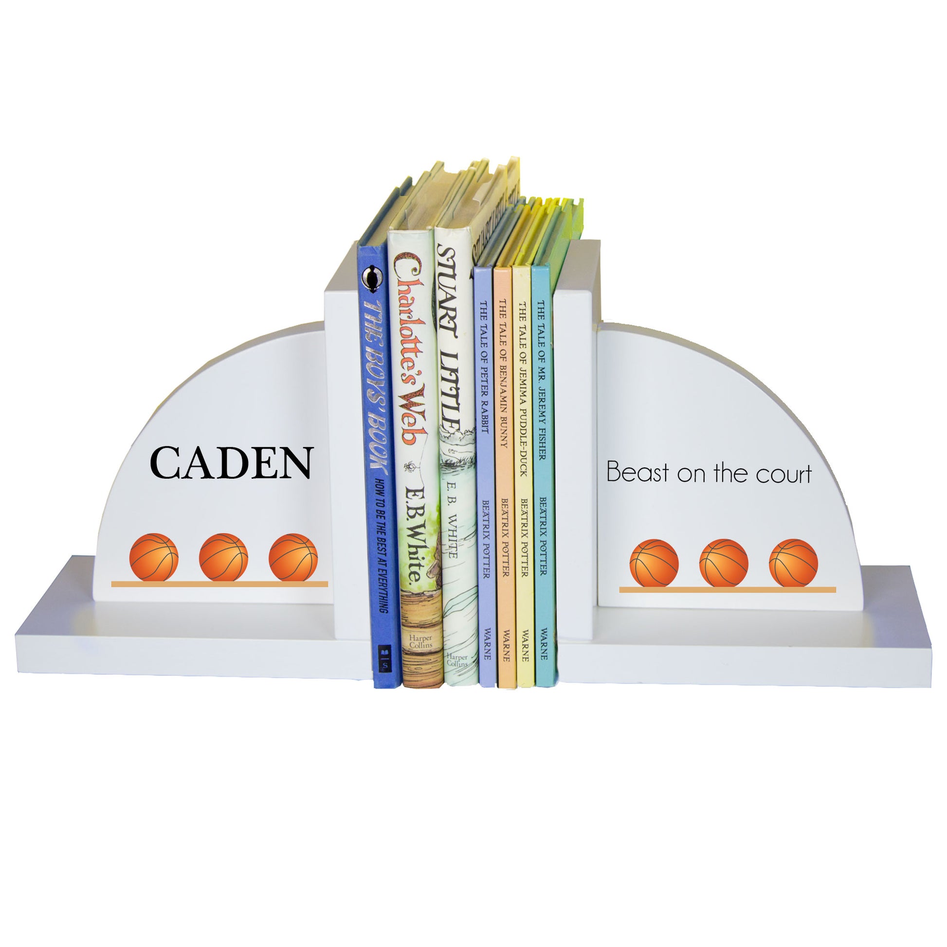 White Bookends - Basketball