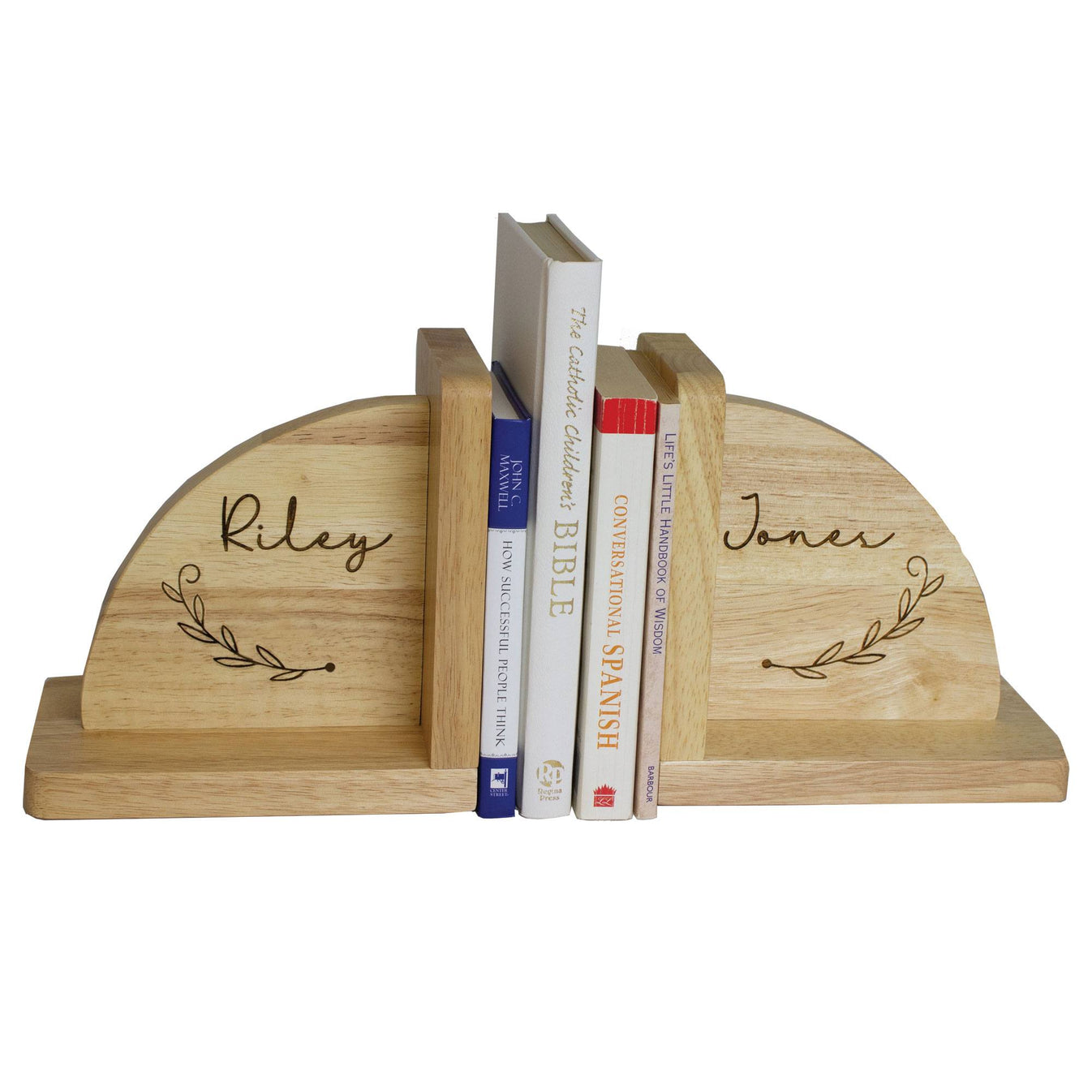 Wood Engraved Custom Bookends | Personalized Gifts - My Bambino