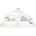 Personalized A is for Teachers White Bookends