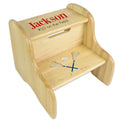 Lacrosse Natural Wood Two Step Stool
