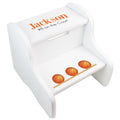 Child's White Basketball White Two Step Stool - MyBambino.com