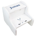 Child's White Personalized Golf Two Step Stool - MyBambino.com