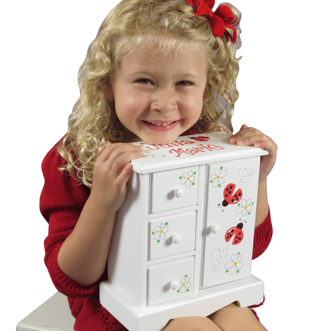 Outlet Hand Painted Jewelry Armoire