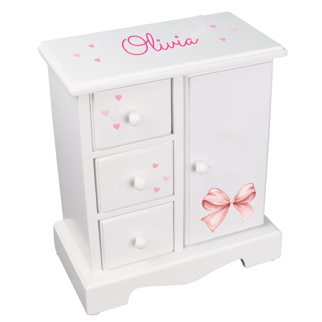 Jewelry Armoire - Pink Bow - MyBambino.com