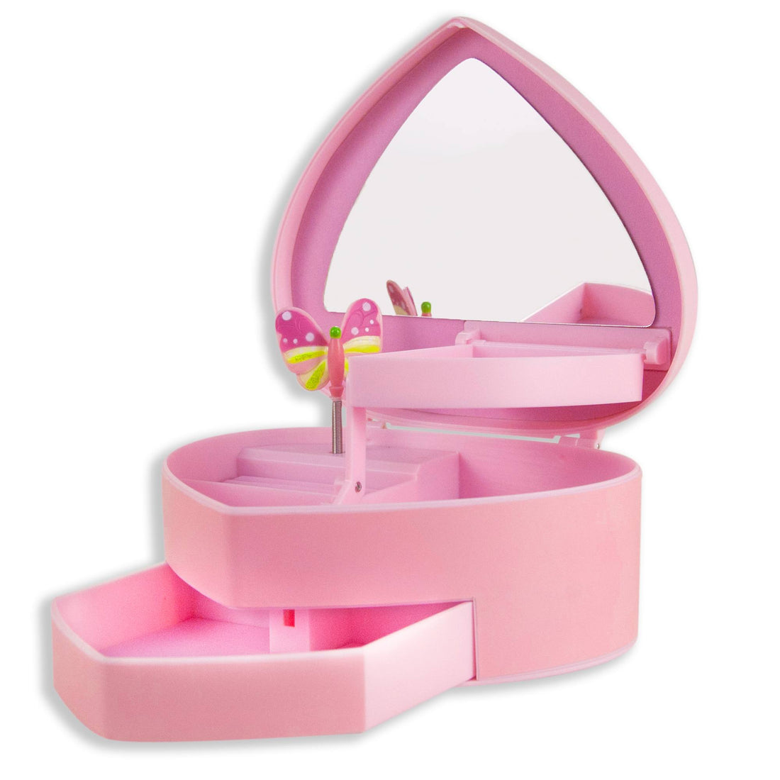 Pink Heart Jewelry Box - MyBambino.com