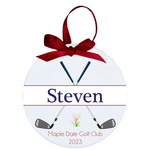 Personalized Golf Ornament