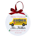 Personalized School Bus Ornament - MyBambino.com