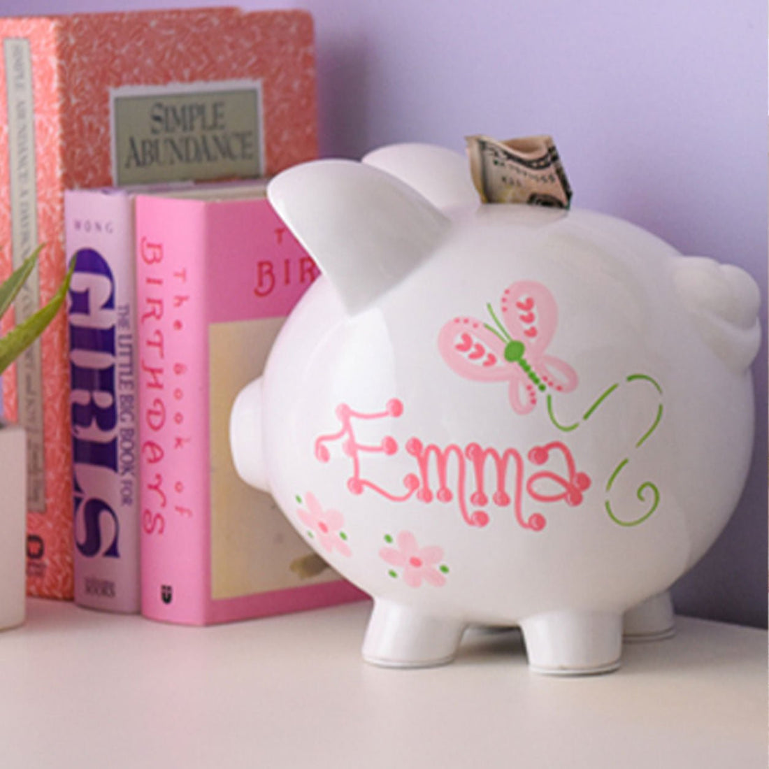 Hand Painted Personalized Classic Piggy Bank 2.0 - MyBambino.com
